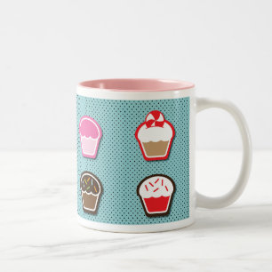 Tasse 2 Couleurs Boulangeries de friandises - Cupcake Lover's Coffe