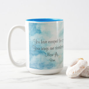 Tasse 2 Couleurs Boule de café à deux tons Rumi Artistic Snowy