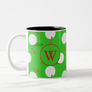 Tasse 2 Couleurs Boule de golf personnalisée
