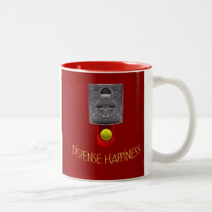 Tasse 2 Couleurs boule de gumball de visage heureux