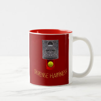 Tasse 2 Couleurs boule de gumball de visage heureux