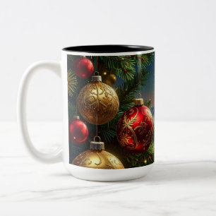 Tasse 2 Couleurs boule de Noël