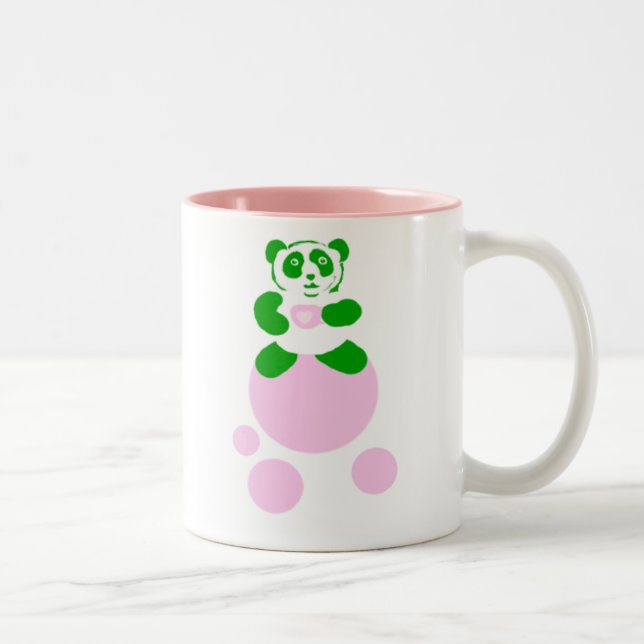 Tasse 2 Couleurs Boule de thé rose Panda (Droit)