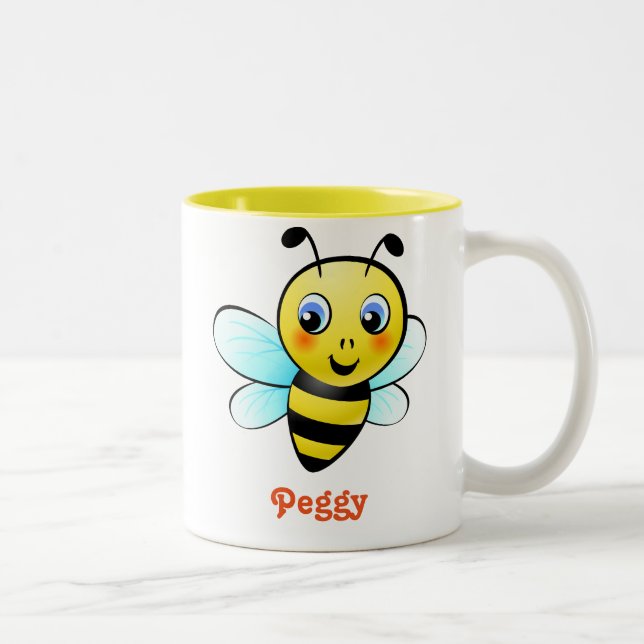 Tasse 2 Couleurs Bourdon personnalisable (Droit)