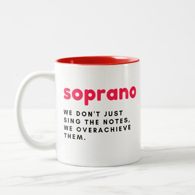 Tasse 2 Couleurs Bouteille cadeau Soprano, mignonne tasse-cadeau dr (Gauche)