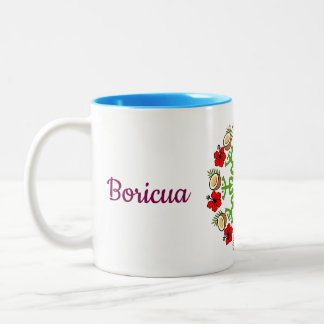 Tasse 2 Couleurs Bouteille flamboyenne de Boricua