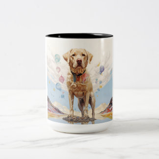 Tasse 2 Couleurs Bouteilles du Labrador
