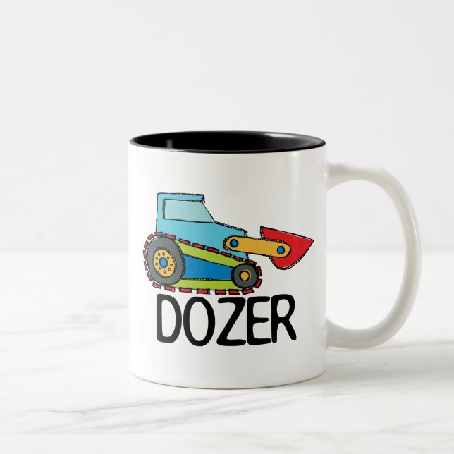 Tasse 2 Couleurs Bouteur (Droit)