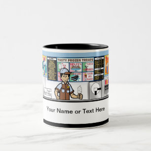 Tasse 2 Couleurs Boutique de crème glacée personnalisée - Dessin ma