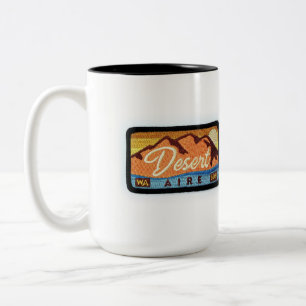 Tasse 2 Couleurs Bouton de patchs Desert Aire