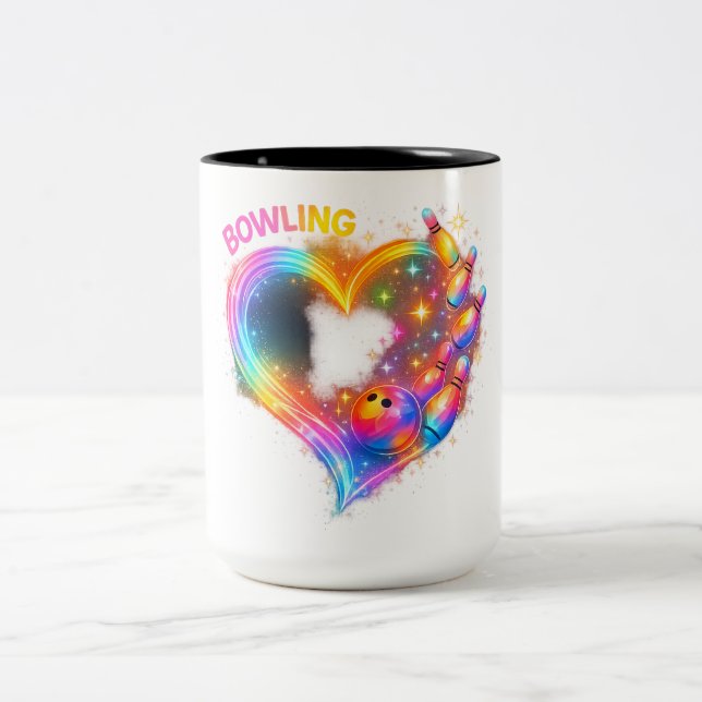 Tasse 2 Couleurs Bowling Love Glow (Centre)