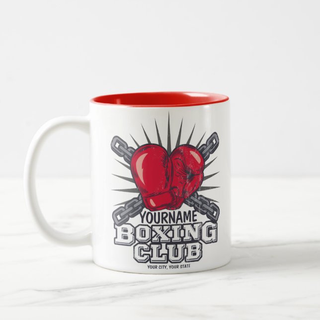 Tasse 2 Couleurs Boxer champion de course (Gauche)