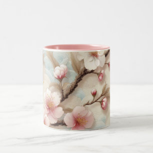 Tasse 2 Couleurs Branches de fleurs d'Apple