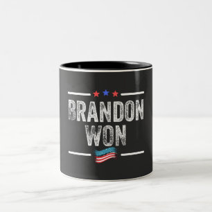 Tasse 2 Couleurs brandon won, brandon won drôle, brandon won americ