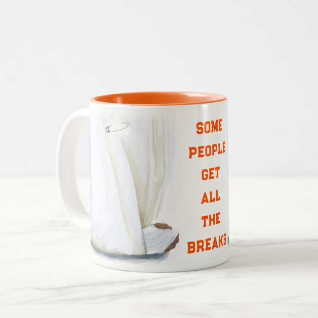 Tasse 2 Couleurs Bras cassé se tirer bien (Devant gauche)