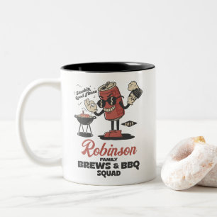 Tasse 2 Couleurs Brasseries Et BBQ Squad Amusant Barbeque Famille P