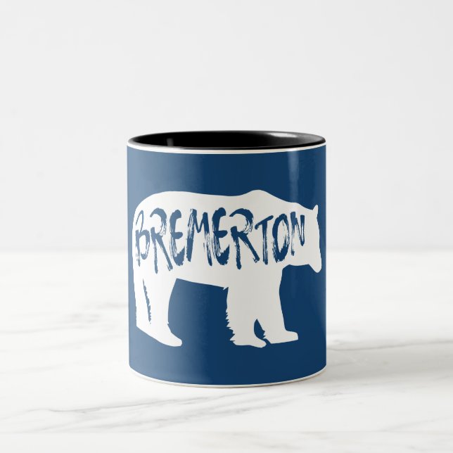Tasse 2 Couleurs Bremerton Washington Bear (Centre)