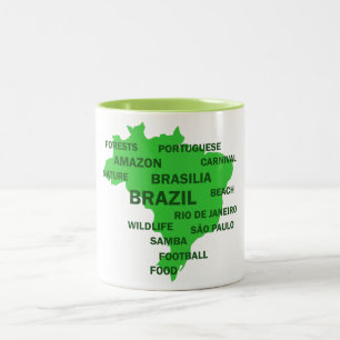 Tasse 2 Couleurs Brésil