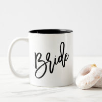 Bride moderne chic Script en noir