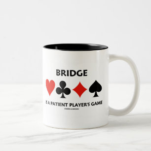 Tasse 2 Couleurs Bridge est un jeu de joueur patient (costumes de c