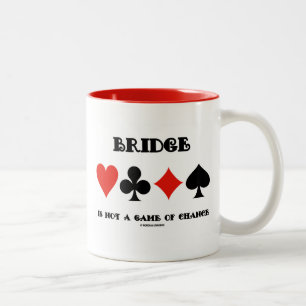 Tasse 2 Couleurs Bridge N'Est Pas Un Jeu De Chance (Quatre Costumes