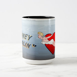 Tasse 2 Couleurs Briney Marlin B-24 Nose Art (fuselage Vintage)