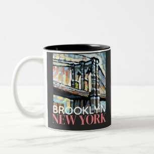 Tasse 2 Couleurs Brooklyn Bridge New York