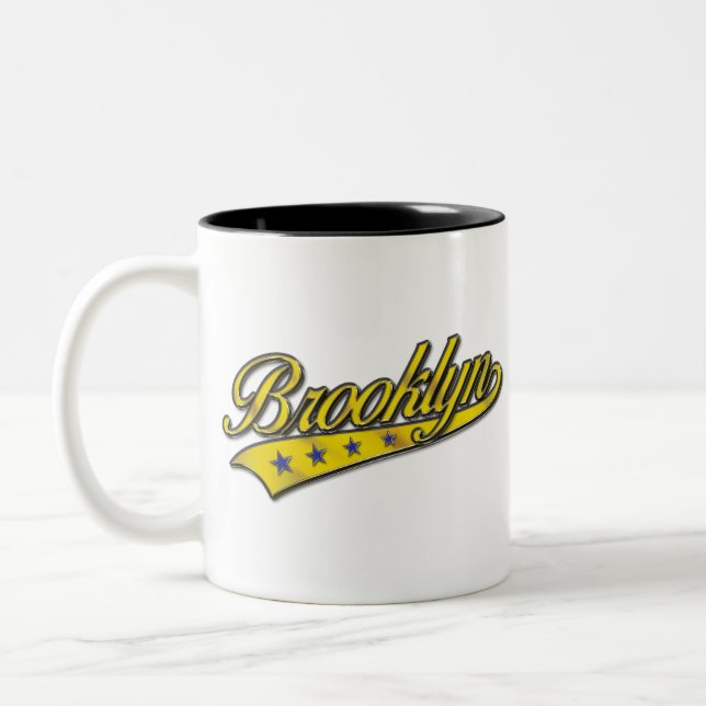 Tasse 2 Couleurs Brooklyn Logo Gold Embossé (Gauche)