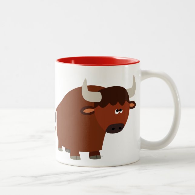 Tasse 2 Couleurs Brouillard caricatural mou (Droit)