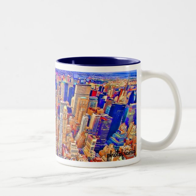 Tasse 2 Couleurs Bruit de NYC (Droit)