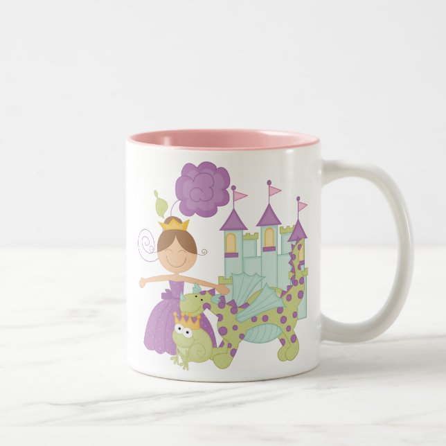Tasse 2 Couleurs Brunette Princesse (Droit)