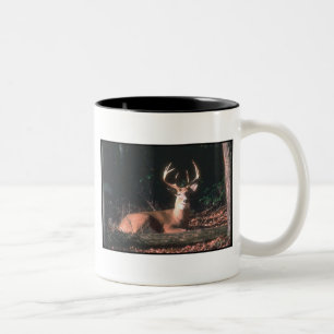 Tasse 2 Couleurs Buck Deer blanc