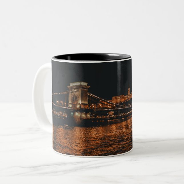 TASSE 2 COULEURS BUDAPEST NIGHT VIEW (Devant gauche)