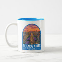Buenos Aires Argentine Travel Art Vintage