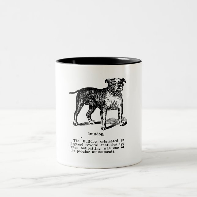 TASSE 2 COULEURS BULLDOG CLASSIQUE DOG BREED (Centre)