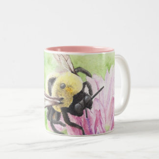 Tasse 2 Couleurs Bumblebee dans les fleurs