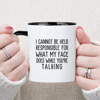Tasse 2 Couleurs Bureau Humour Non Responsable Drôle & Sarcastique 