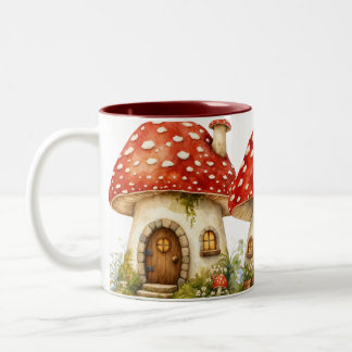 Tasse 2 Couleurs Cabane Champignon Magique