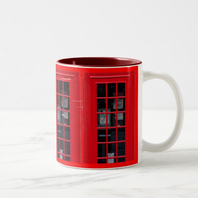 TASSE 2 COULEURS CABINE DE TÉLÉPHONE DE LONDRES (Droit)