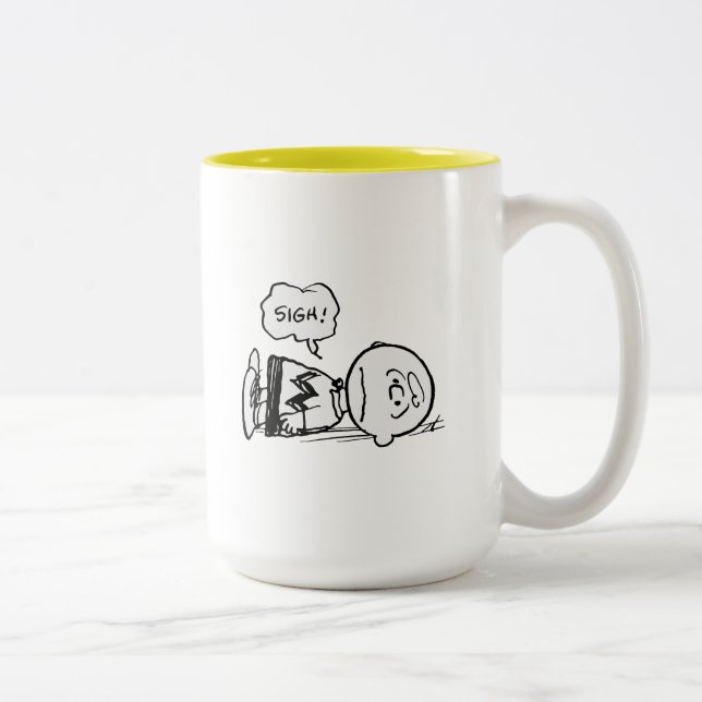 Tasse 2 Couleurs cacahuètes | Charlie Brown est en panne (Droit)