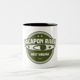 Tasse 2 Couleurs Cacapon River, Virginie-Occidentale