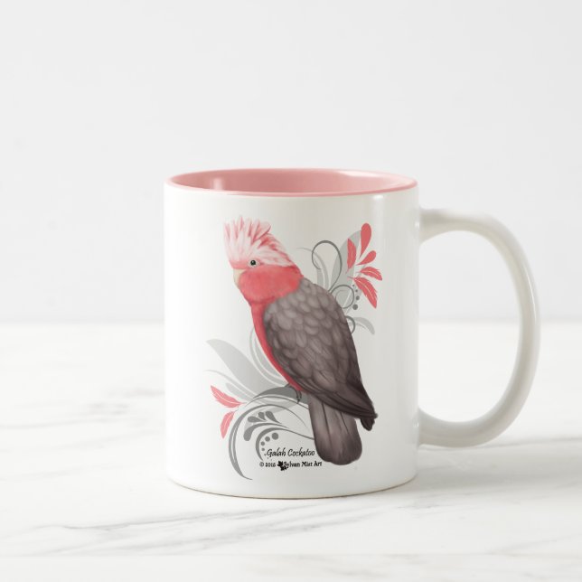 Tasse 2 Couleurs Cacatoès de Galah (Droit)