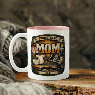 Tasse 2 Couleurs Cadeau d'annonce de grossesse pour maman