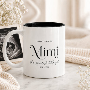 Tasse 2 Couleurs Cadeau d'annonce de grossesse pour Mimi