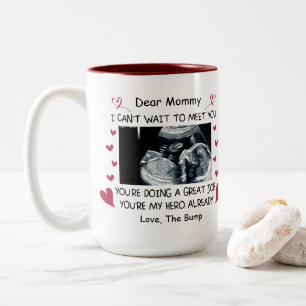 Tasse 2 Couleurs Cadeau de bébé pour maman pour être, bébé échograp