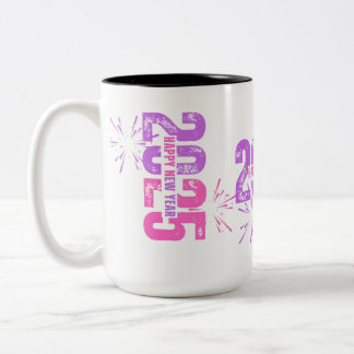 TASSE 2 COULEURS CADEAU DE COUPE/MUG POUR LA NOUVELLE ANNÉE