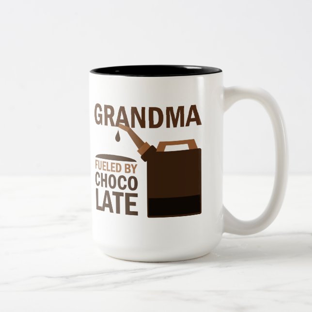 Tasse 2 Couleurs Cadeau de grand-maman (Droit)