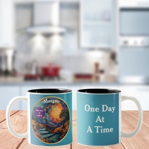 Tasse 2 Couleurs Cadeau de jalon de récupération personnalisé - Les