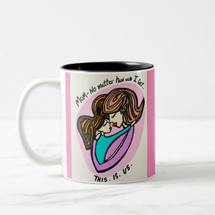 Tasse 2 Couleurs Cadeau de la Fête des Mères parfait!