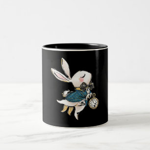 Tasse 2 Couleurs Cadeau de lapin  Alice au pays des merveilles